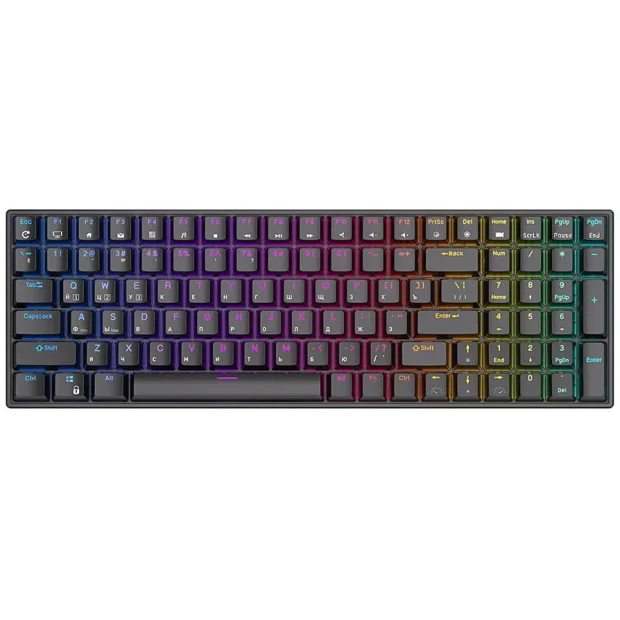 Клавиатура Royal Kludge RK100 RGB (черный, RK Brown)